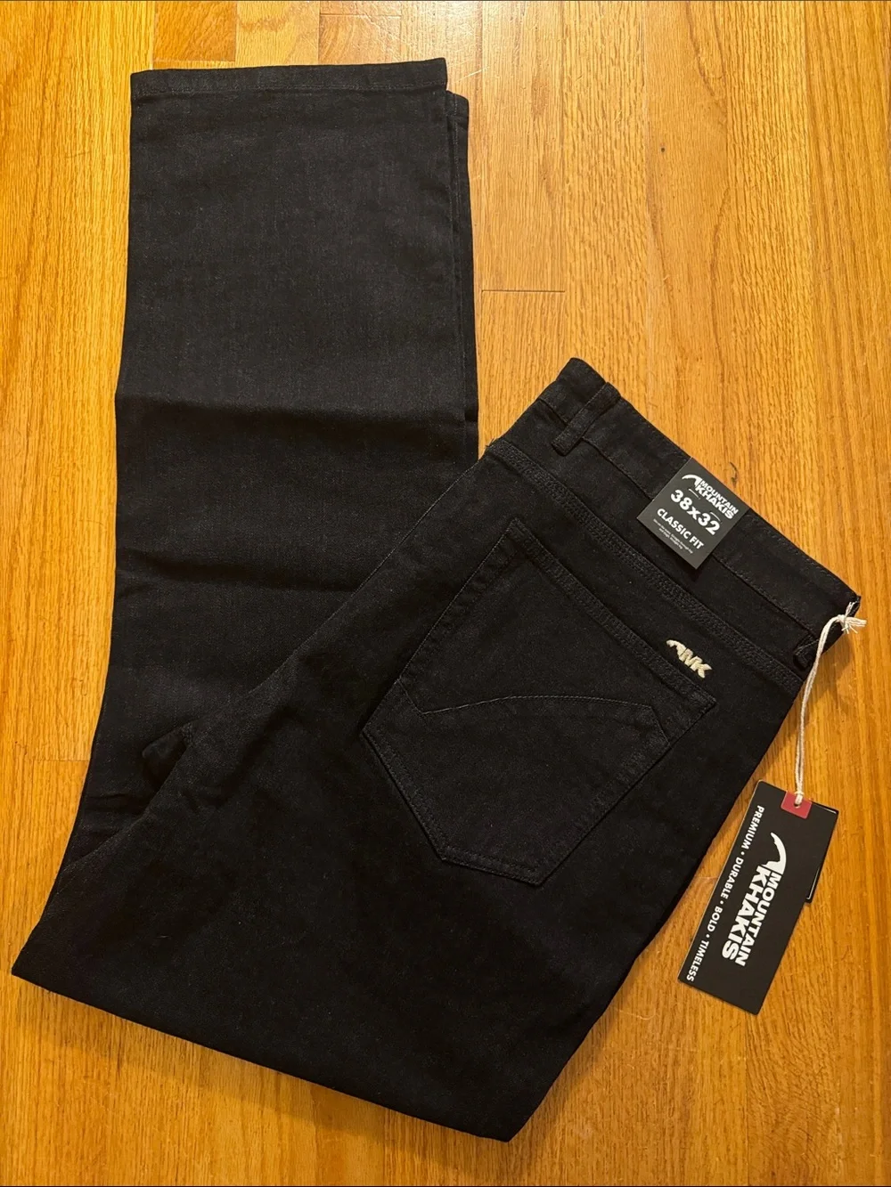 38x32 Mountain Khakis Miter Denim Jean Classic Fit in Dark Wash